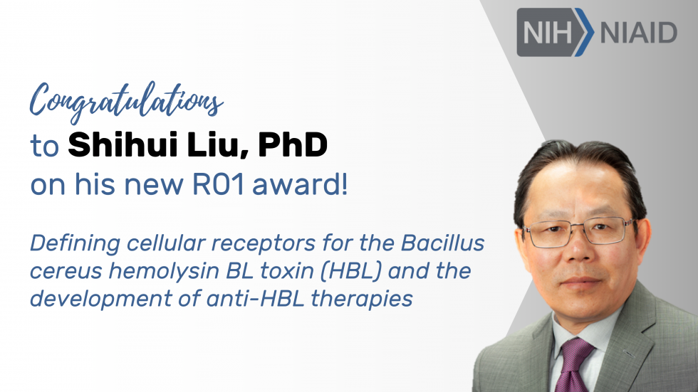 Dr. Shihui Liu Awarded New R01